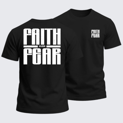 Heavyweight Cotton Tee - Faith over Fear