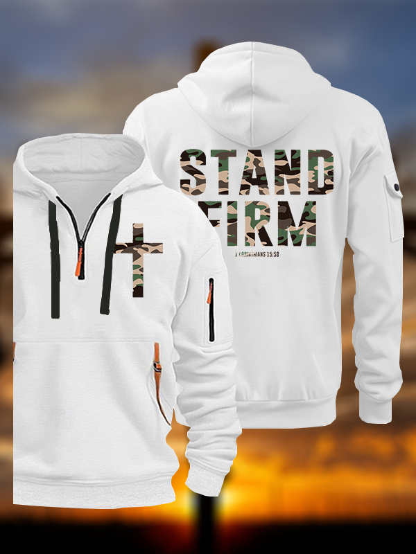 Stand Firm Jesus God Christian Zipper Hoodies