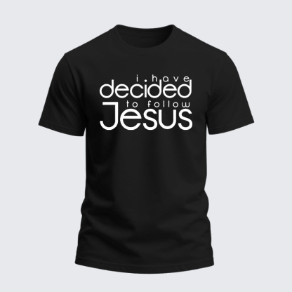 Heavyweight Cotton Tee - I have decided to follow Jesus