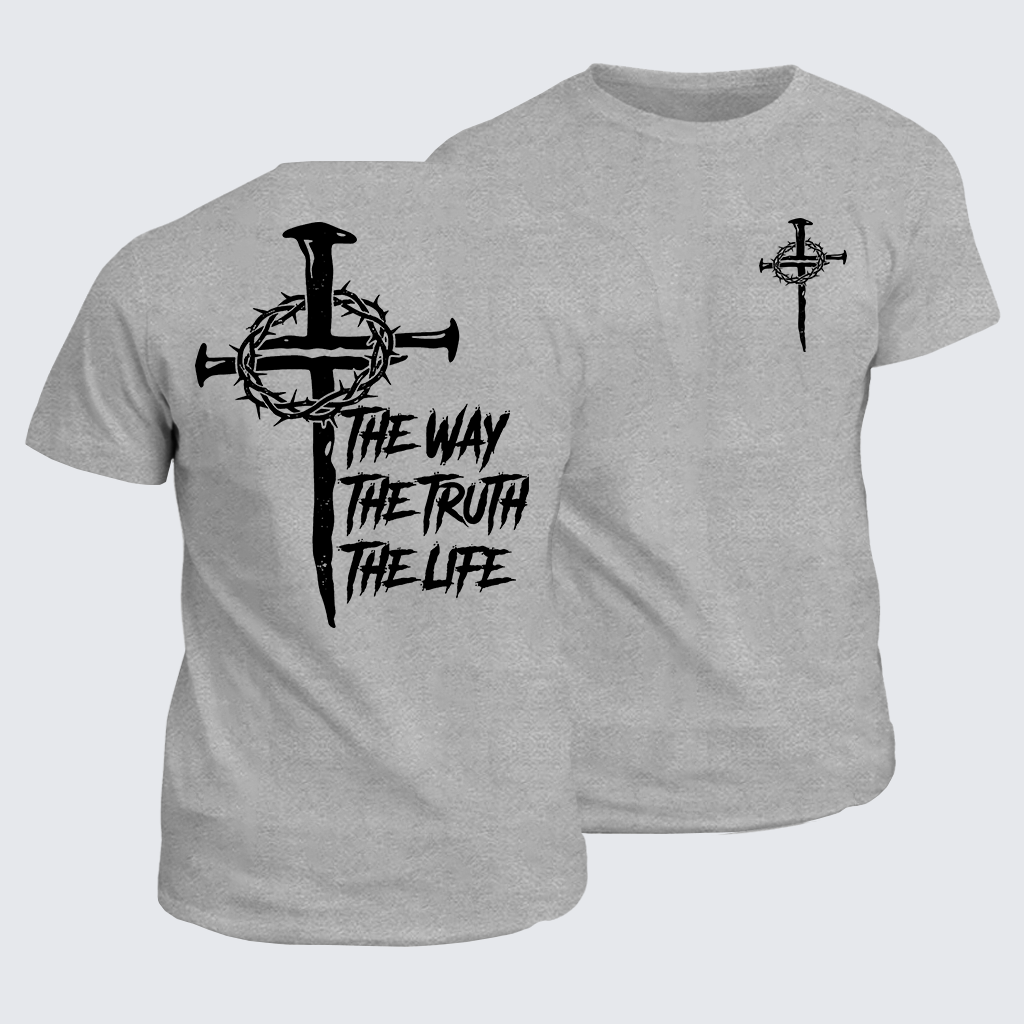 Jesus The Way The Truth The Life Jesus God Christian Cotton T-Shirt