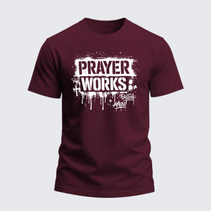 Heavyweight Cotton Tee - Christian Faith Cross