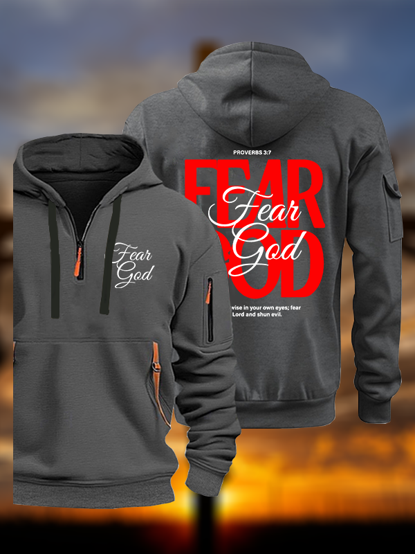 Fear God Jesus God Christian Zipper Hoodies