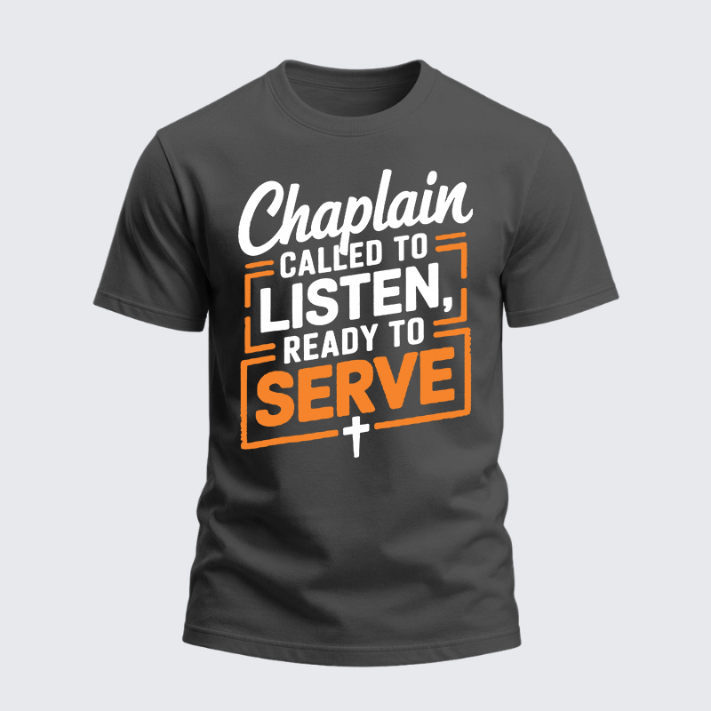 Heavyweight Cotton Tee - Called To Listen Baptism Bible Verse