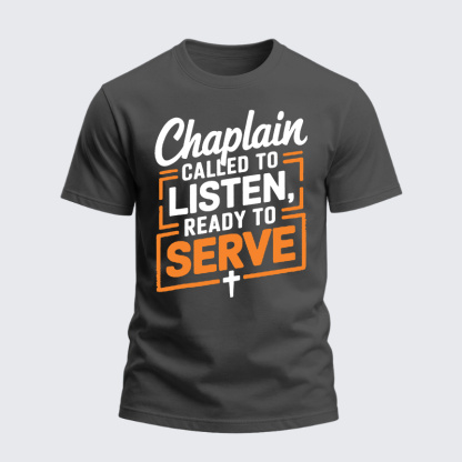 Heavyweight Cotton Tee - Called To Listen Baptism Bible Verse