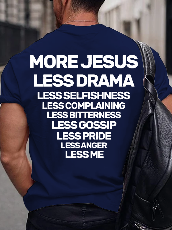 More Jesus Jesus God Christian Cotton T-Shirt