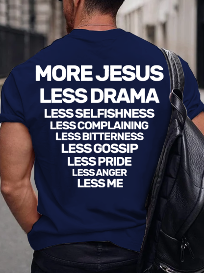 More Jesus Jesus God Christian Cotton T-Shirt