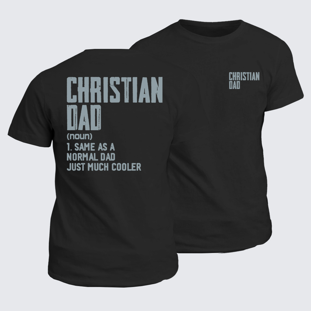 Christian Dad Jesus God Christian Cotton T-Shirt