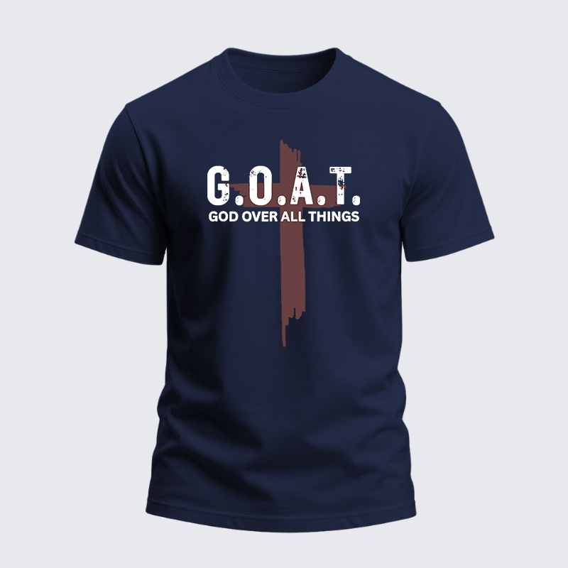 Heavyweight Cotton Tee - Goat God Over All Things
