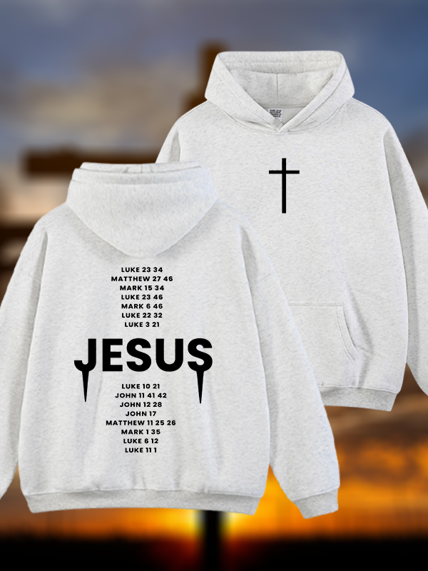 Bible Verse Jesus God Christian Plush Fleece-Lined Hoodie