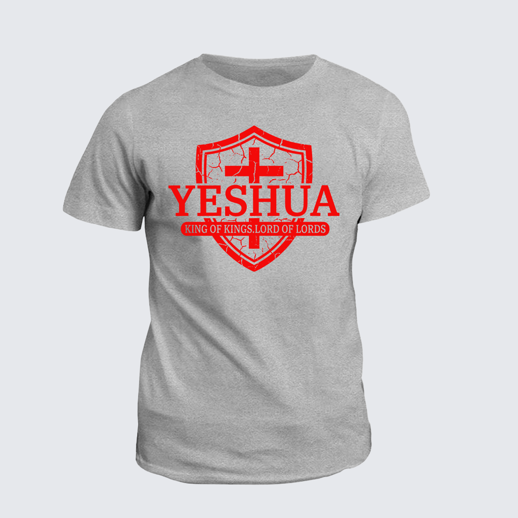Yeshua King Of Kings Lord Of Lords Jesus God Christian Cotton T-Shirt