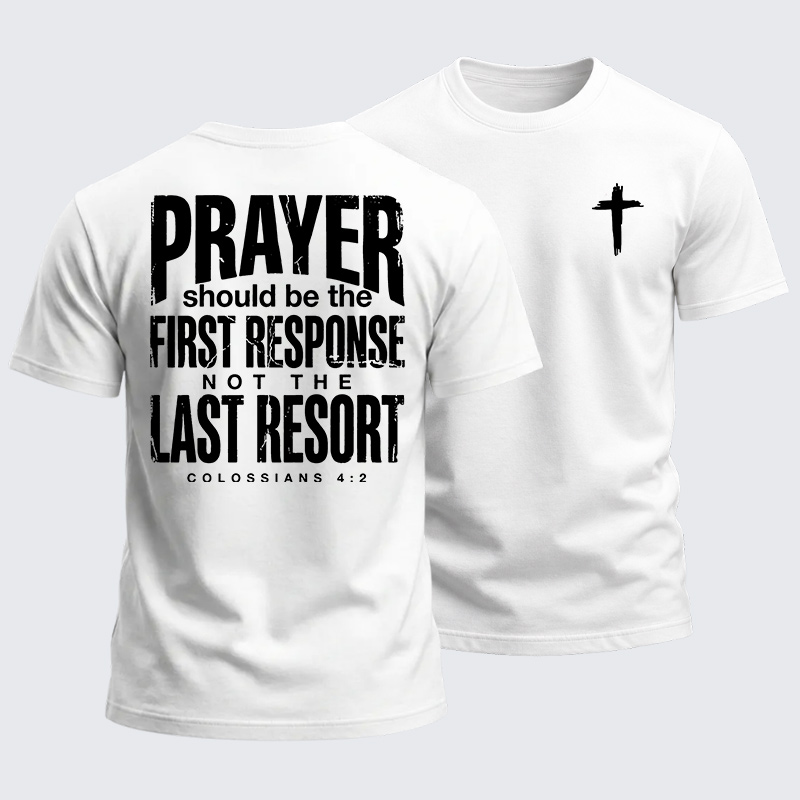 Heavyweight Cotton Tee - Prayer First Response