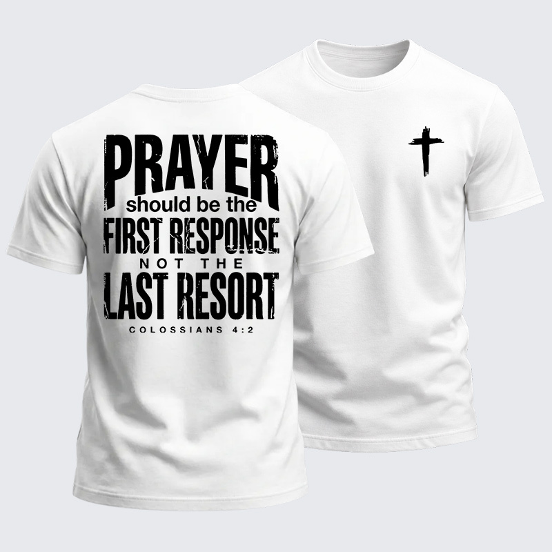 Heavyweight Cotton Tee - Prayer First Response
