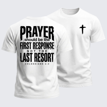 Heavyweight Cotton Tee - Prayer First Response
