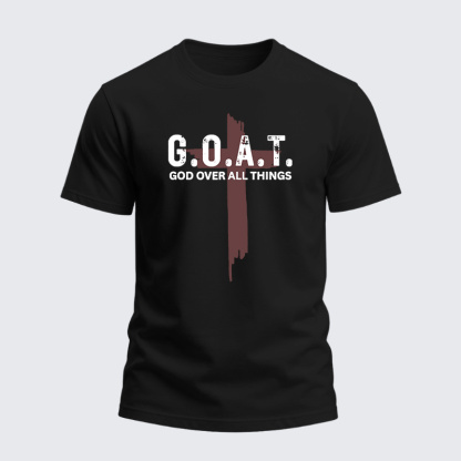Heavyweight Cotton Tee - Goat God Over All Things