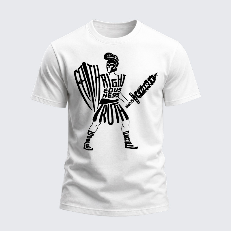 Heavyweight Cotton Tee - Put on The Full Armor of God