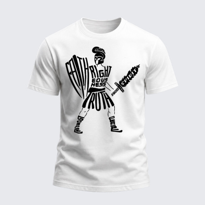 Heavyweight Cotton Tee - Put on The Full Armor of God