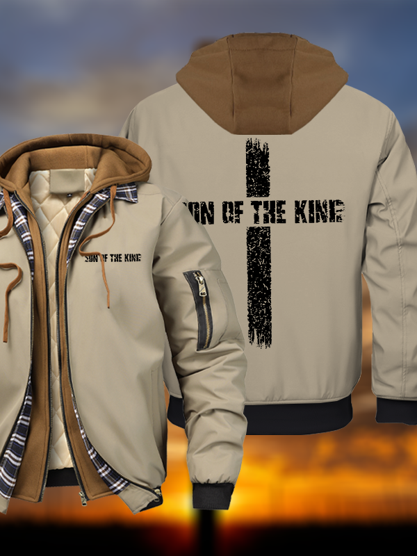 Son Of The King Warm Hooded Bomber Jacket