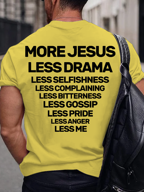 More Jesus Jesus God Christian Cotton T-Shirt