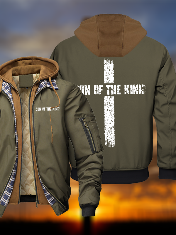 Son Of The King Warm Hooded Bomber Jacket