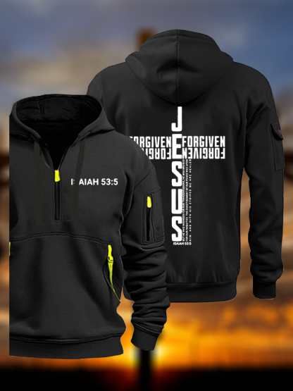 Jesus Forgiven Jesus God Christian Zipper Hoodies