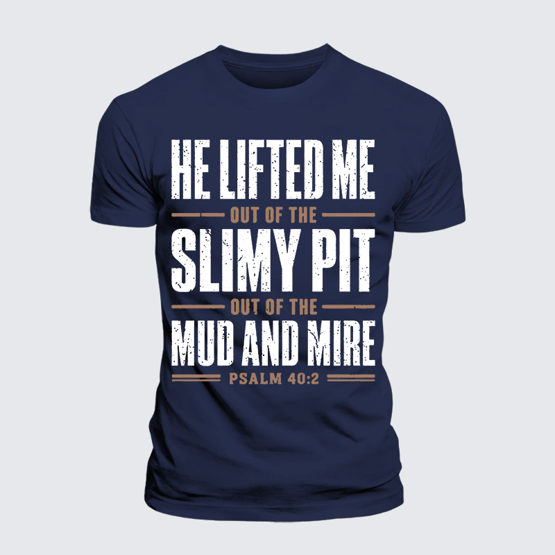 Lifted By Grace Jesus God Christian Premium Mercerized Cotton Tee