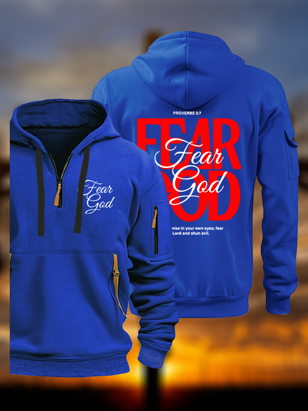 Fear God Jesus God Christian Zipper Hoodies