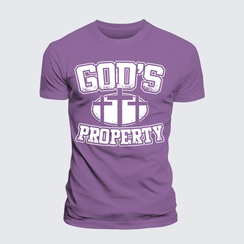 Property Of God Jesus God Christian Premium Mercerized Cotton Tee
