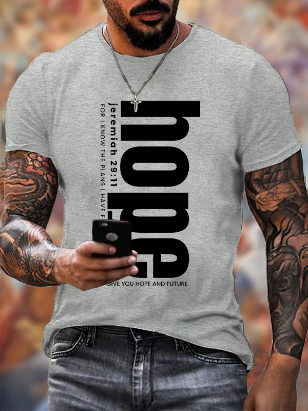 Hope Jesus God Christian Cotton T-Shirt