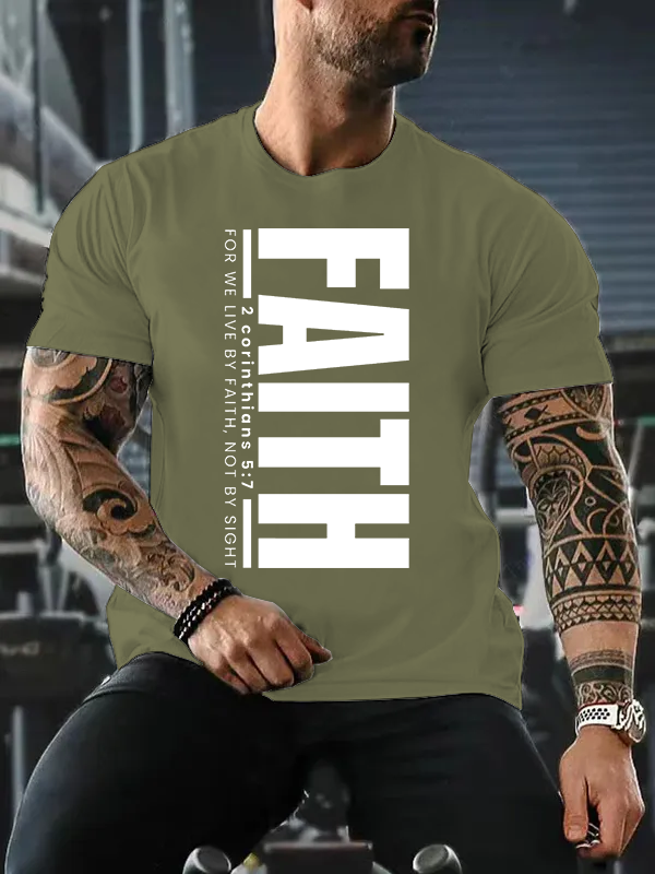 Christmas Faith Jesus God Christian Cotton T-Shirt