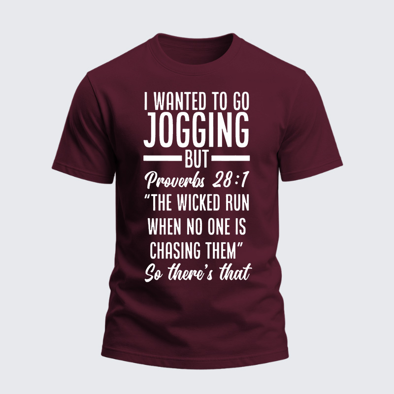 Heavyweight Cotton Tee - Bible Verse Proverbs 28:1