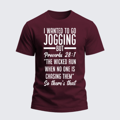 Heavyweight Cotton Tee - Bible Verse Proverbs 28:1