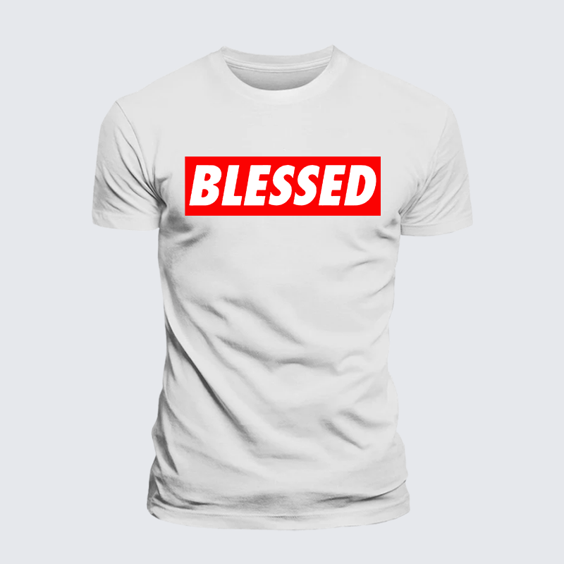 Blessed Jesus God Christian Premium Mercerized Cotton Tee