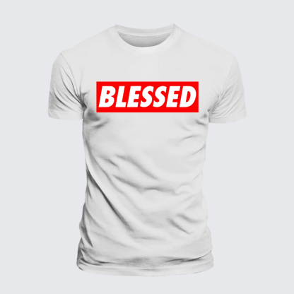 Blessed Jesus God Christian Premium Mercerized Cotton Tee