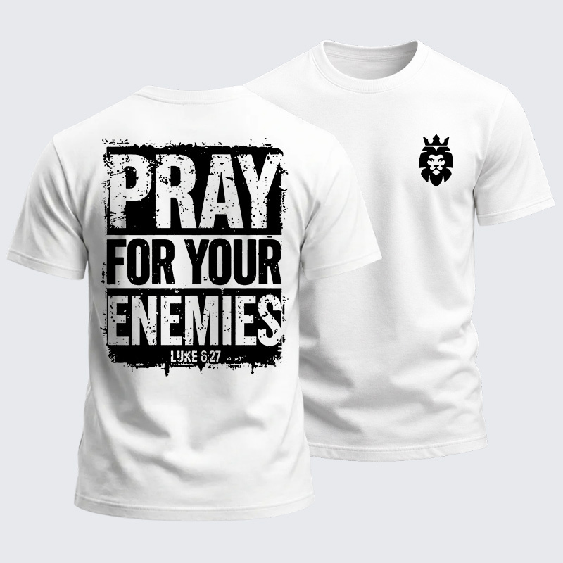 Heavyweight Cotton Tee - Pray For Your Enemies