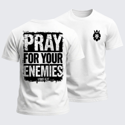 Heavyweight Cotton Tee - Pray For Your Enemies