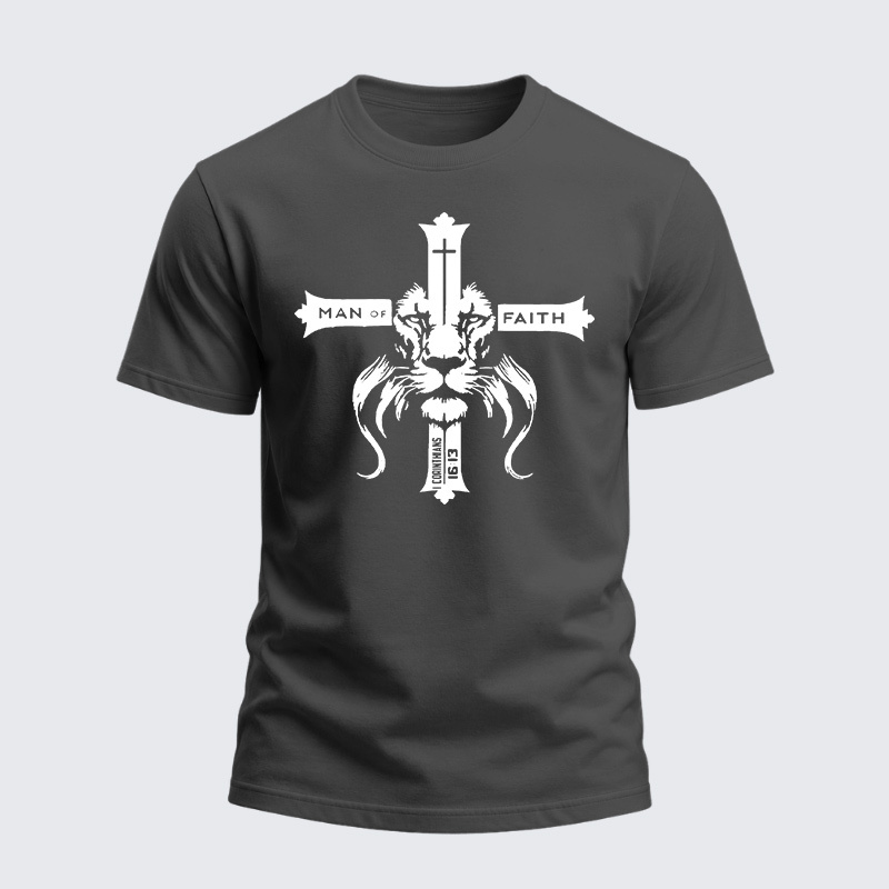 Heavyweight Cotton Tee - Man Of Faith