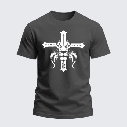 Heavyweight Cotton Tee - Man Of Faith