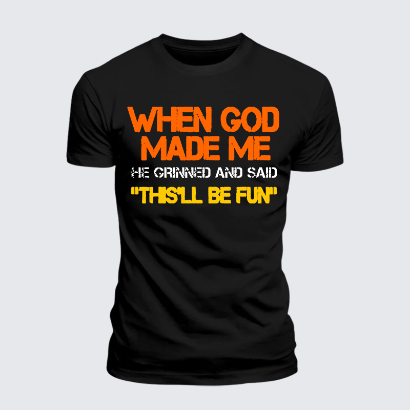 Man Of God Husband Dad Jesus God Christian Cotton T-Shirt