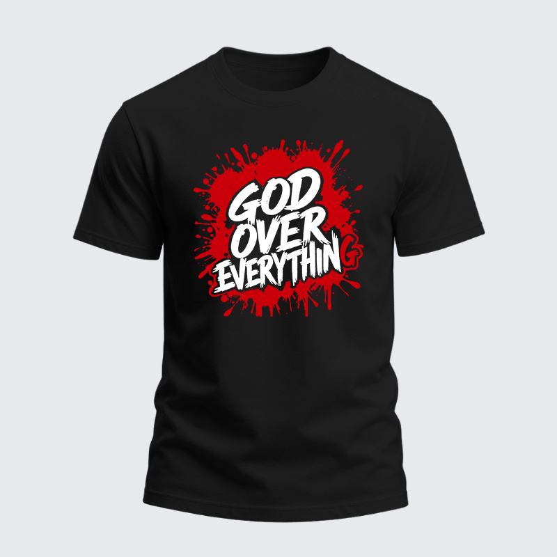 Heavyweight Cotton Tee - God Over Everything
