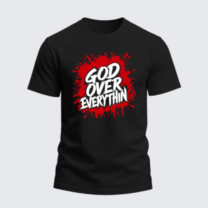 Heavyweight Cotton Tee - God Over Everything