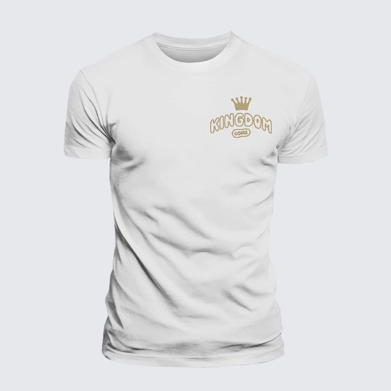 Kimgdom Come Jesus God Christian Premium Mercerized Cotton Tee