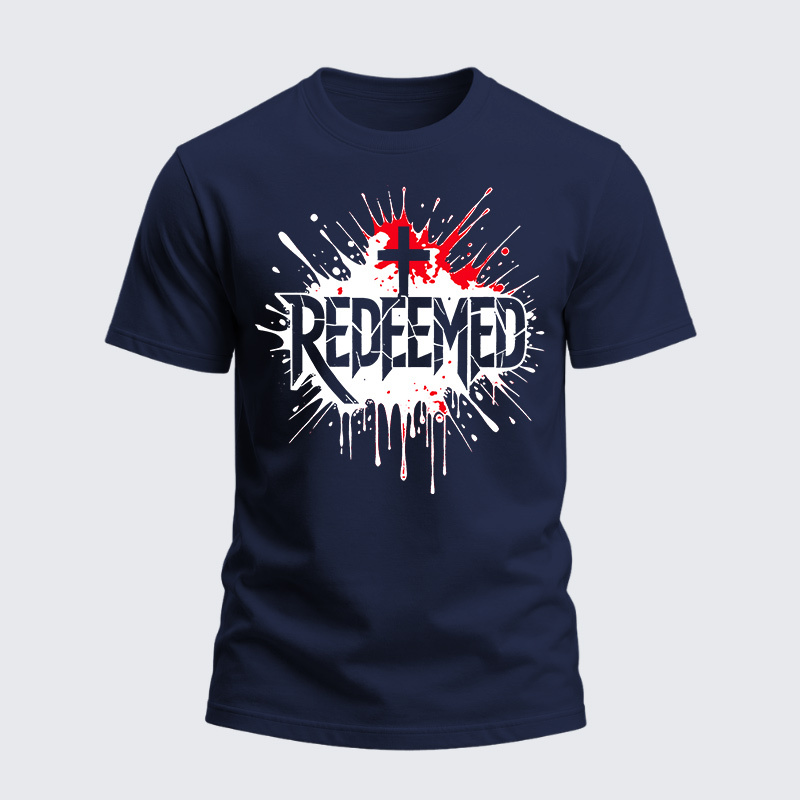 Heavyweight Cotton Tee - Redeemed Cross