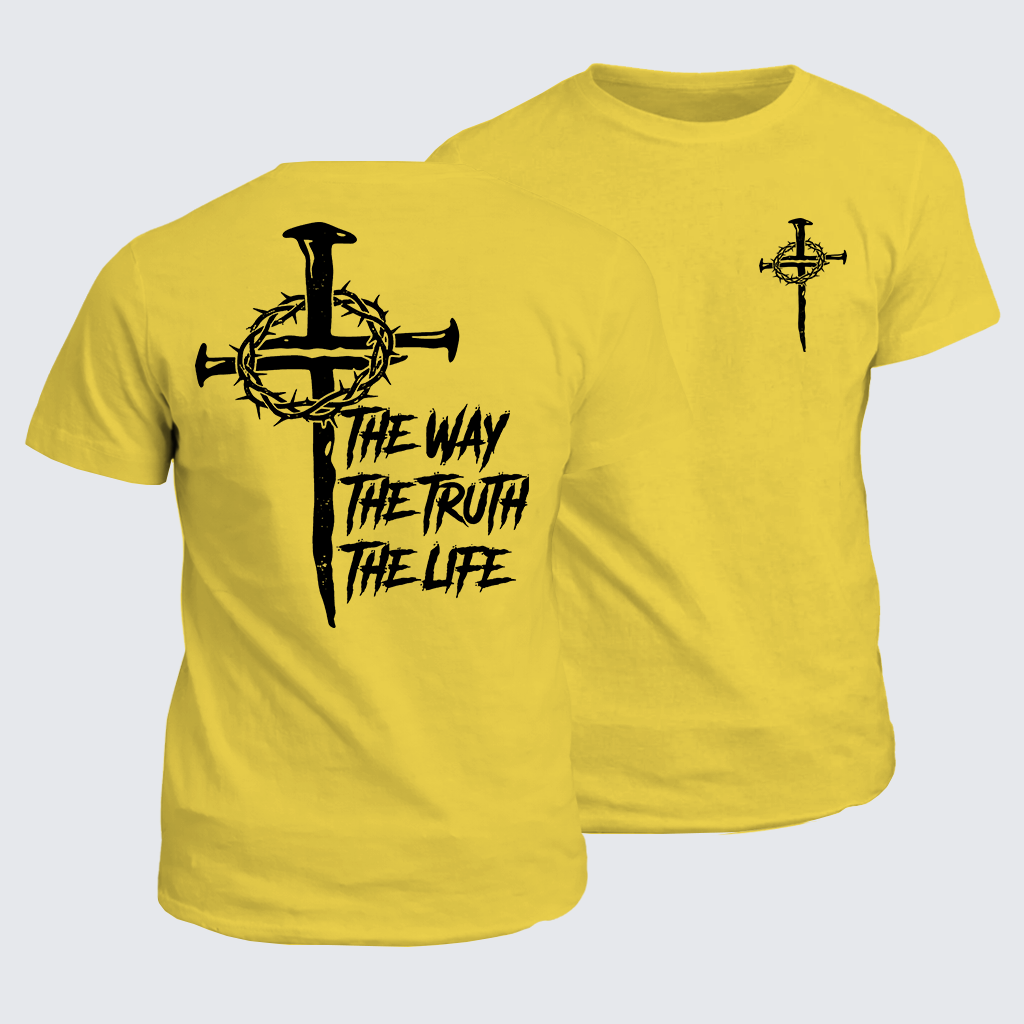 Jesus The Way The Truth The Life Jesus God Christian Cotton T-Shirt