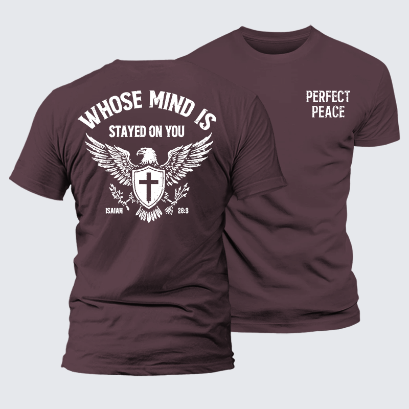 Perfect Peace Jesus God Christian Premium Mercerized Cotton Tee