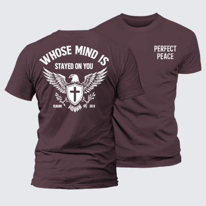 Perfect Peace Jesus God Christian Premium Mercerized Cotton Tee