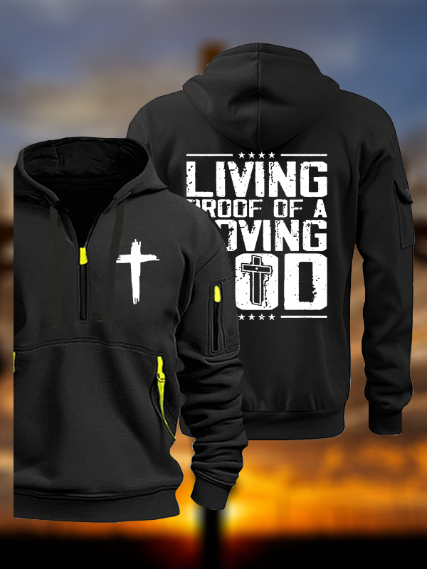 Living Proof Of A Loving God Jesus God Christian Zipper Hoodies