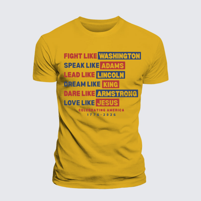 Love Like Jesus God Christian Premium Mercerized Cotton Tee