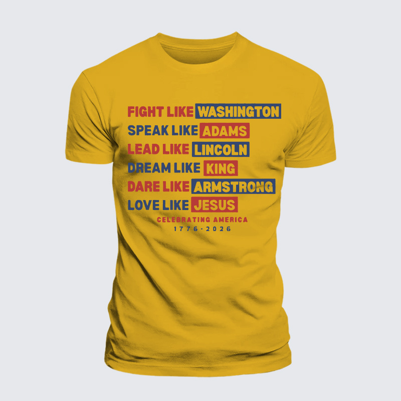 Love Like Jesus God Christian Premium Mercerized Cotton Tee