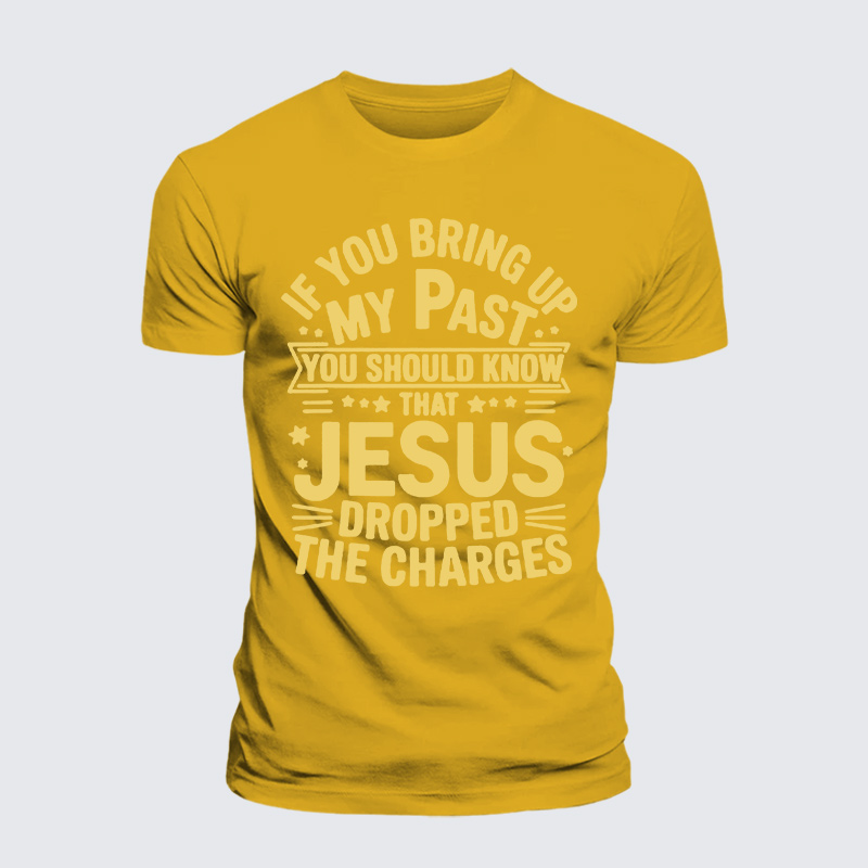 Jesus Dropped Jesus God Christian Premium Mercerized Cotton Tee