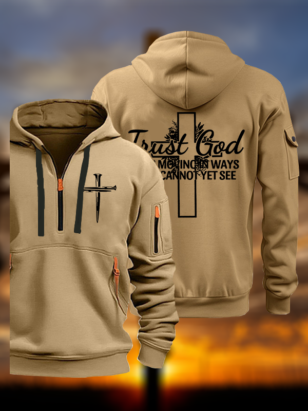 Trust God Jesus God Christian Zipper Hoodies